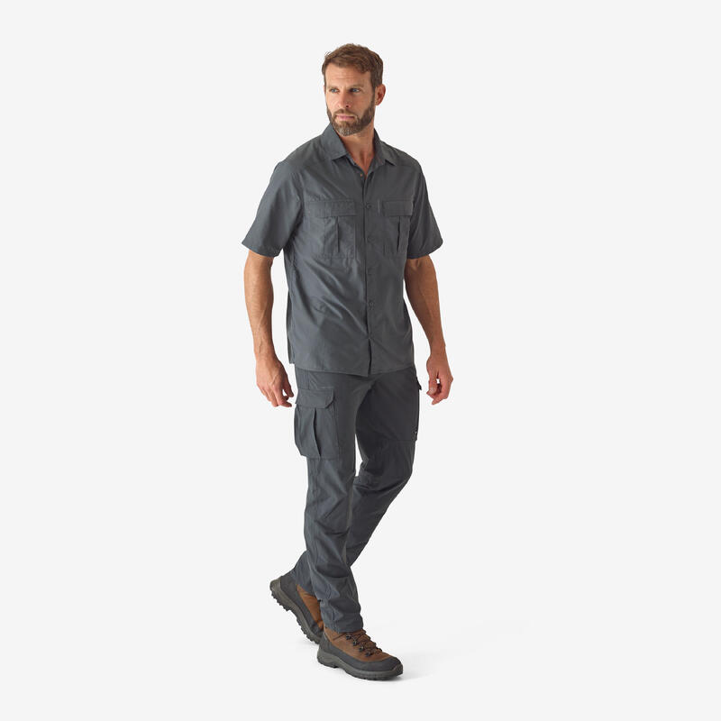 Pantalón De Caza Hombre Solognac 500 Ligero Transpirable Gris