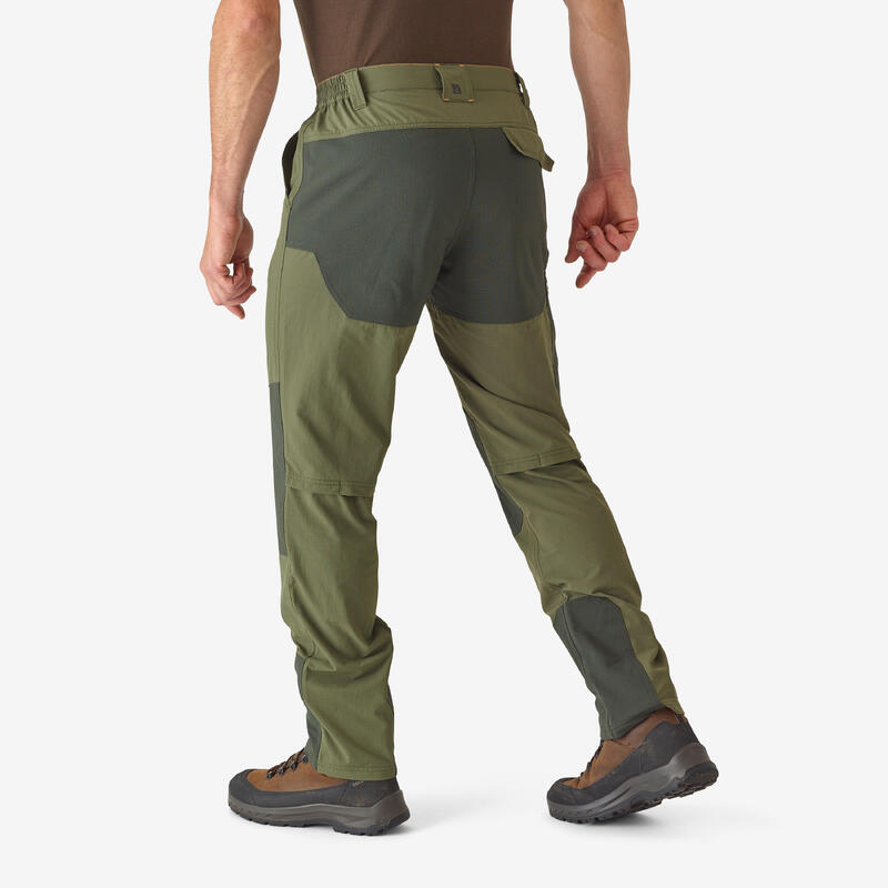 Pantalón De Caza Hombre Solognac 520 Verde Ligero Transpirable Resistente