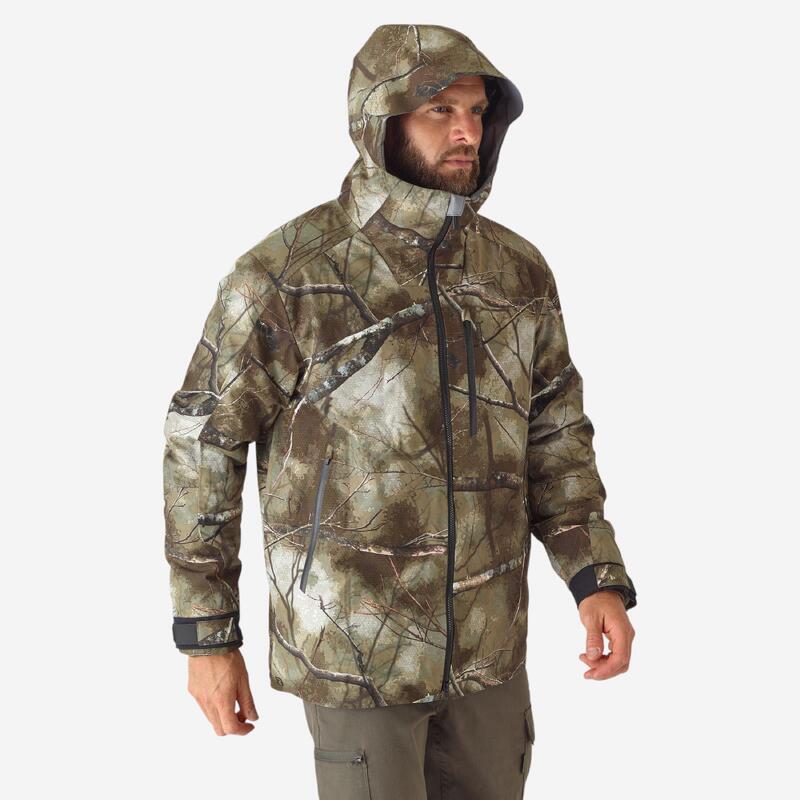 Jagdjacke 900 3-in-1 warm wasserdicht geräuscharm 