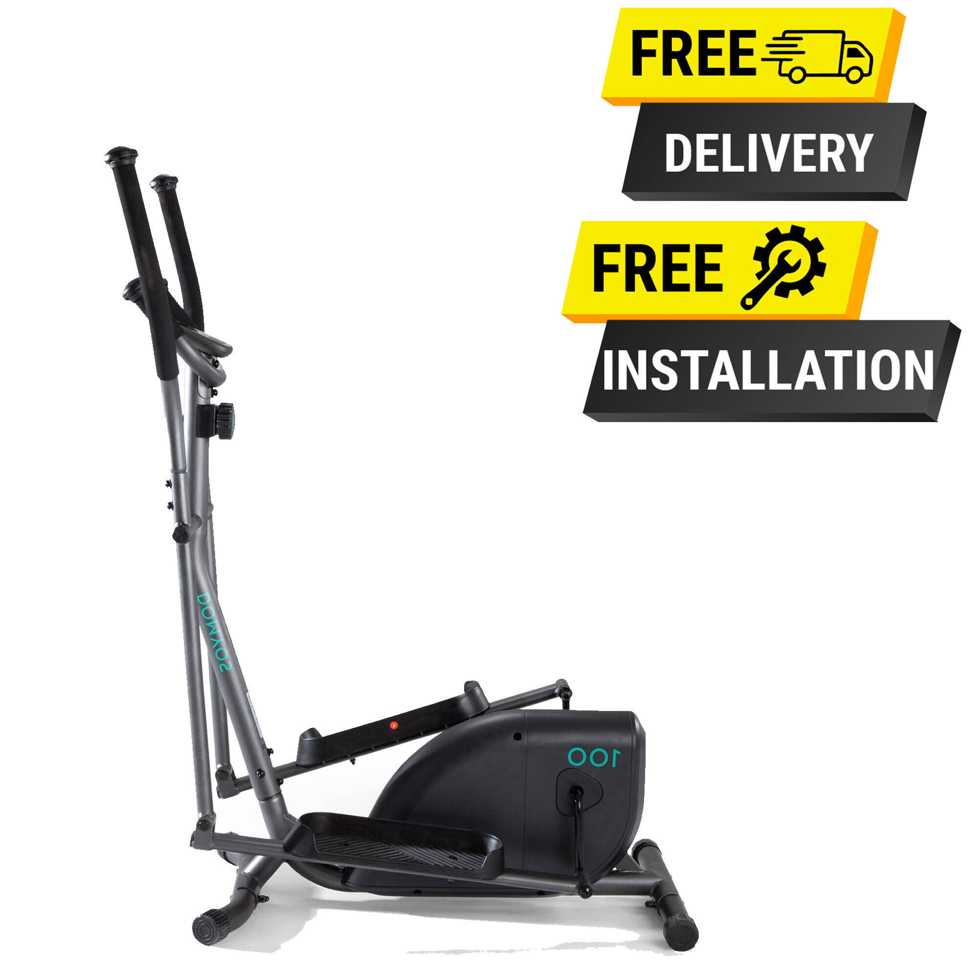 Elliptical EL100, 3kg Flywheel, 8 Resistance Levels, Cross Trainer, Max 100 kg -  1