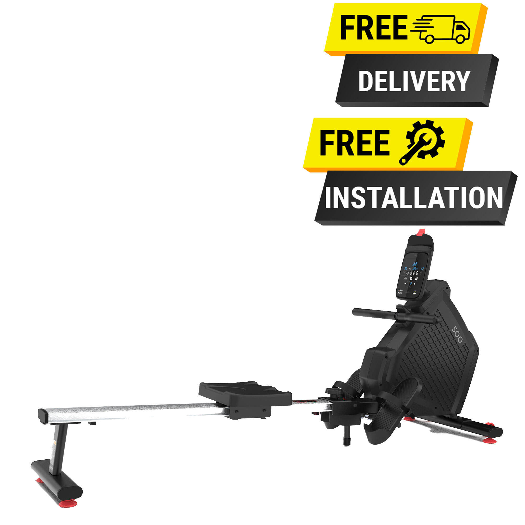 Rowing Machine 500B, Self Powered, 6kg Flywheel, 15 Resistance Levels, Max 130kg -  1