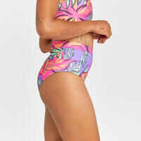 Women's High-Waisted Brief Bikini Bottoms - Rosa Longi - Purple