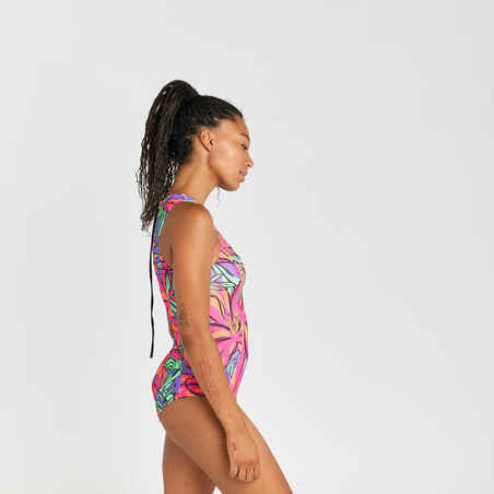 Women's one-piece swimsuit - Carla longi purple