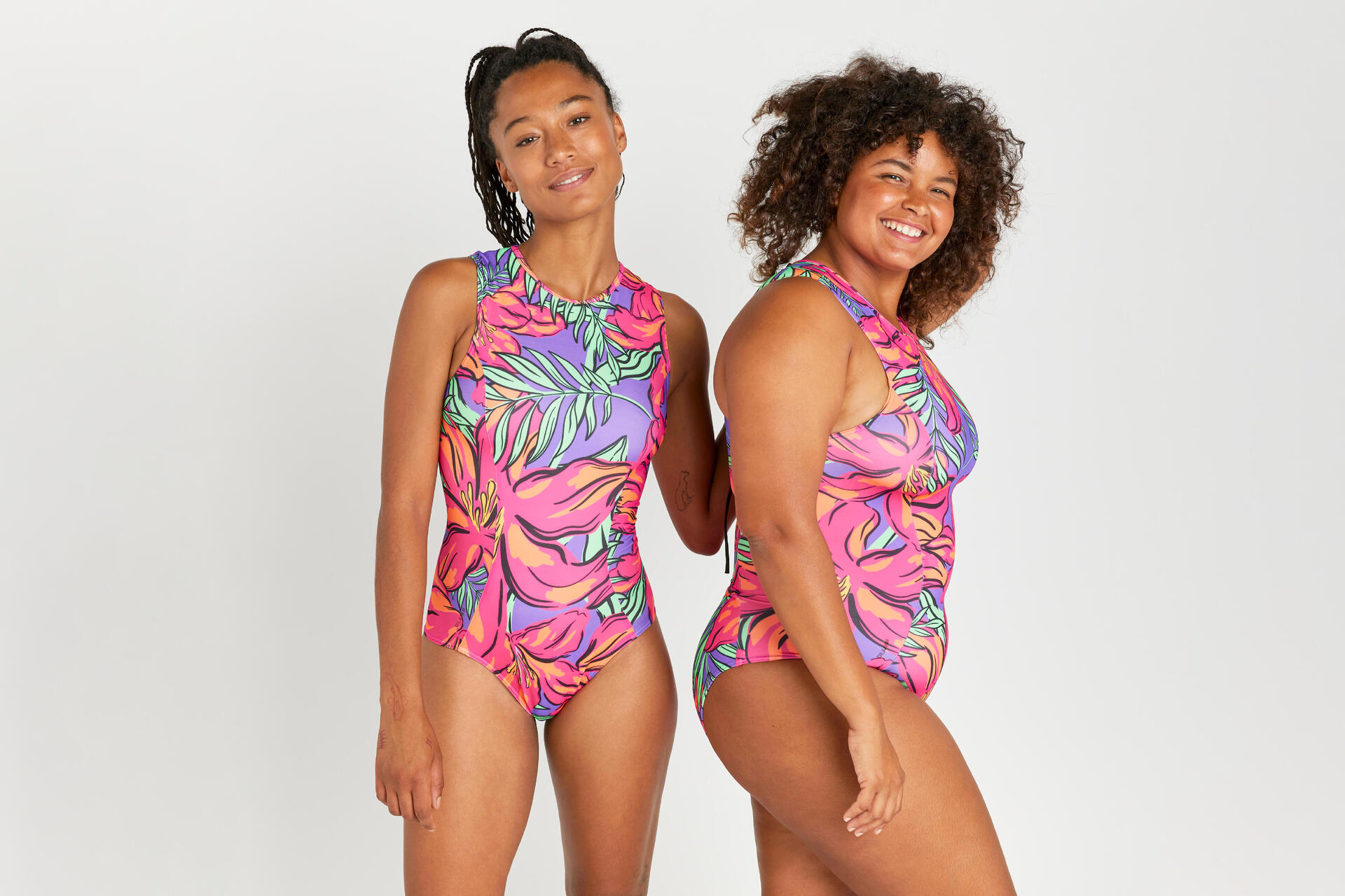 costume da bagno intero con scollo mesh Isa Olaian Decathlon