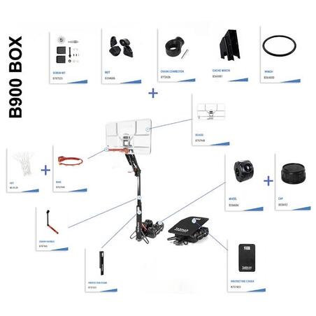 Баскетбольна стійка з кошиком B900 Box NBA