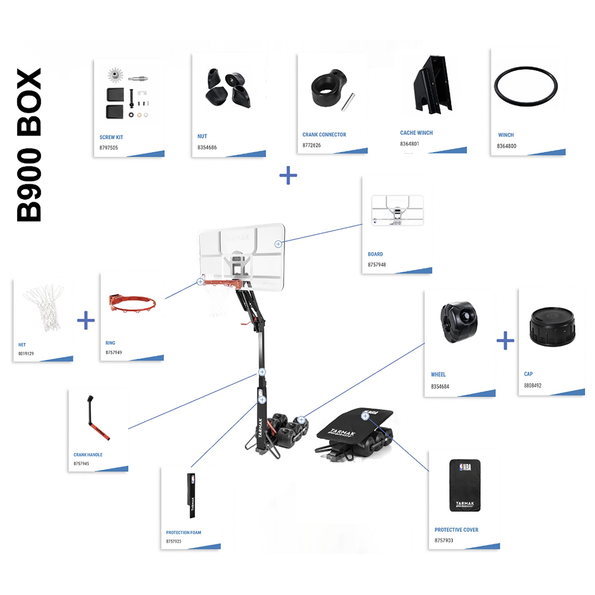 Basketball Hoop Adjustment System Kit Box 2/3