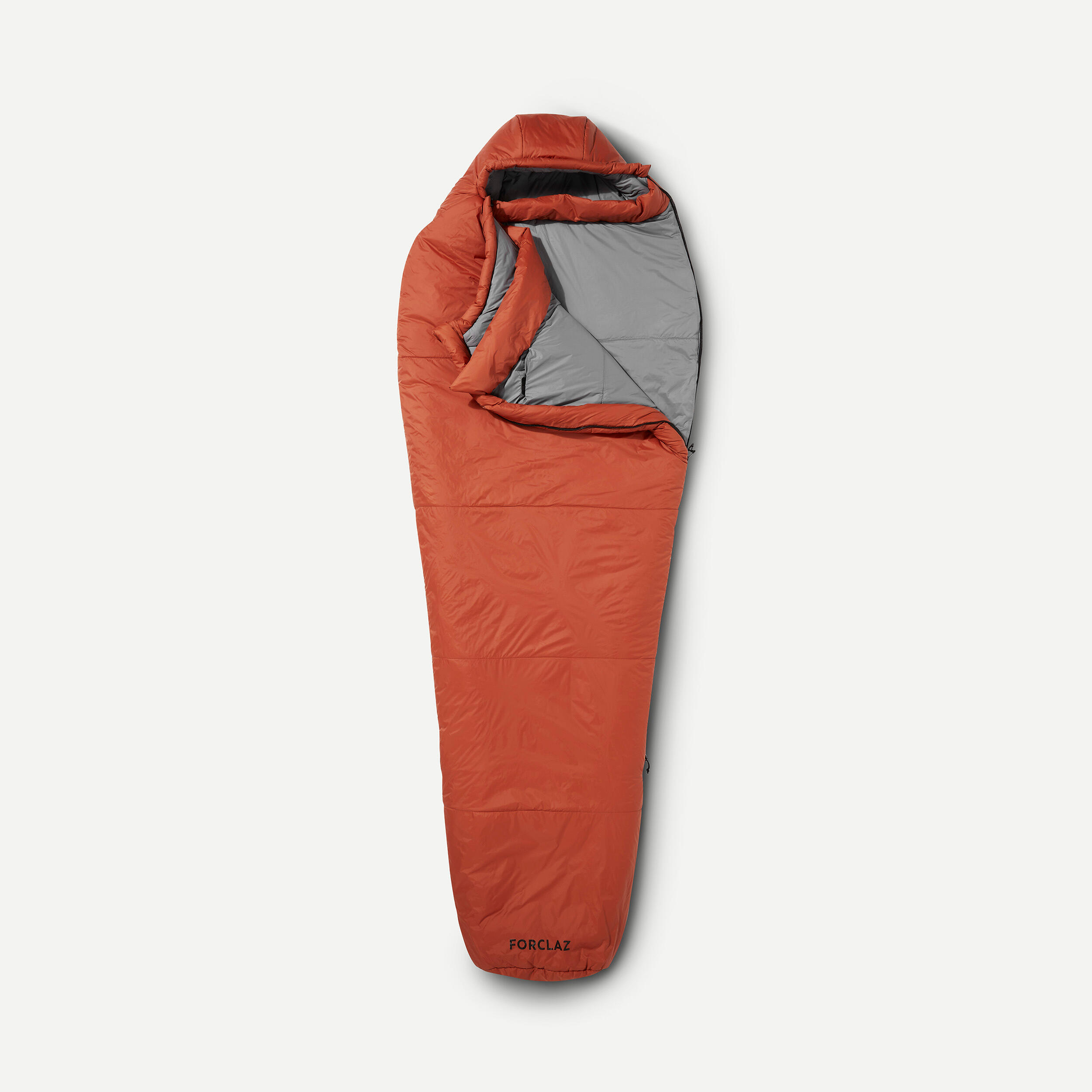 Sac De Dormit Cu Umplutura Sintetica Trekking Mt500 -5°c Oranj