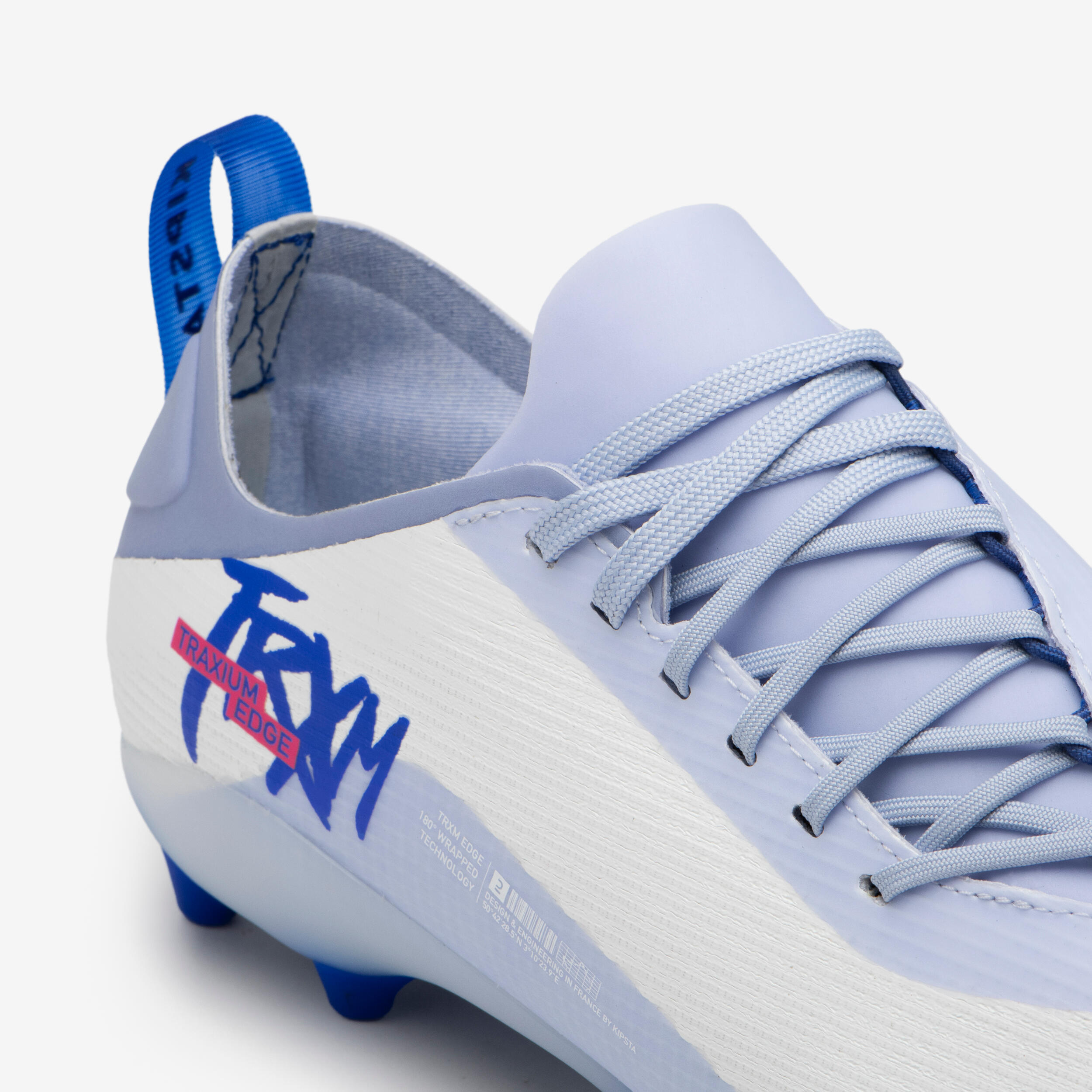 Scarpe calcio uomo TRAXIUM EDGE AG/FG bianco-blu 2/9