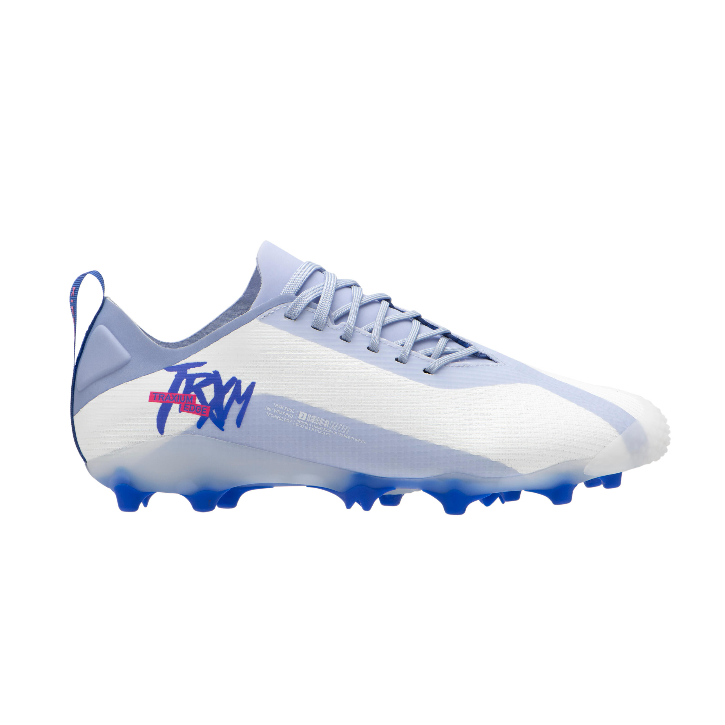 KIPSTA Football Boots Traxium Edge AG/FG - White/Blue