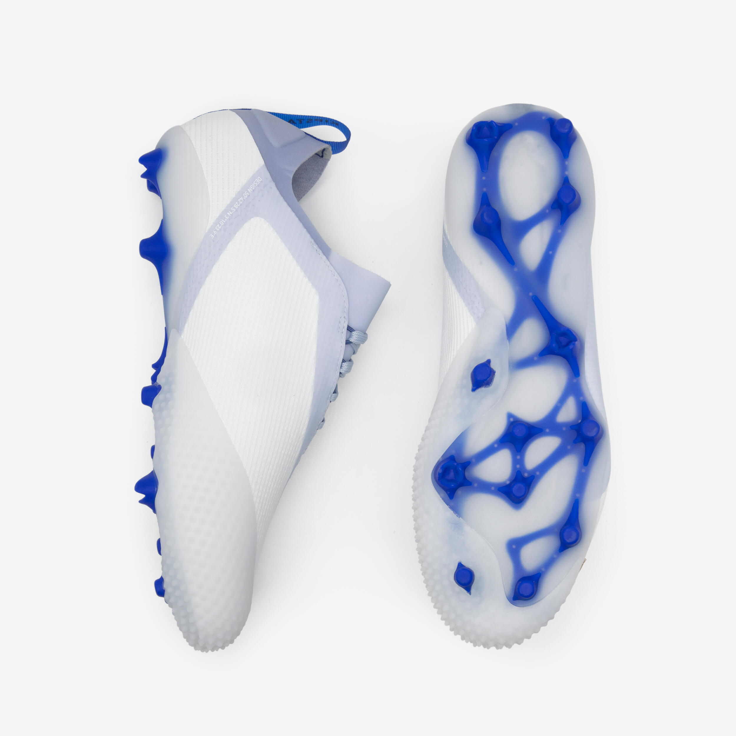 Scarpe calcio uomo TRAXIUM EDGE AG/FG bianco-blu 6/9