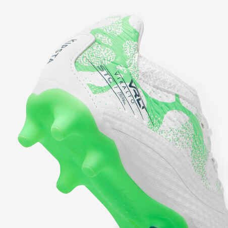 Kids' Lace-Up Football Boots Viralto III FG - Ice Green