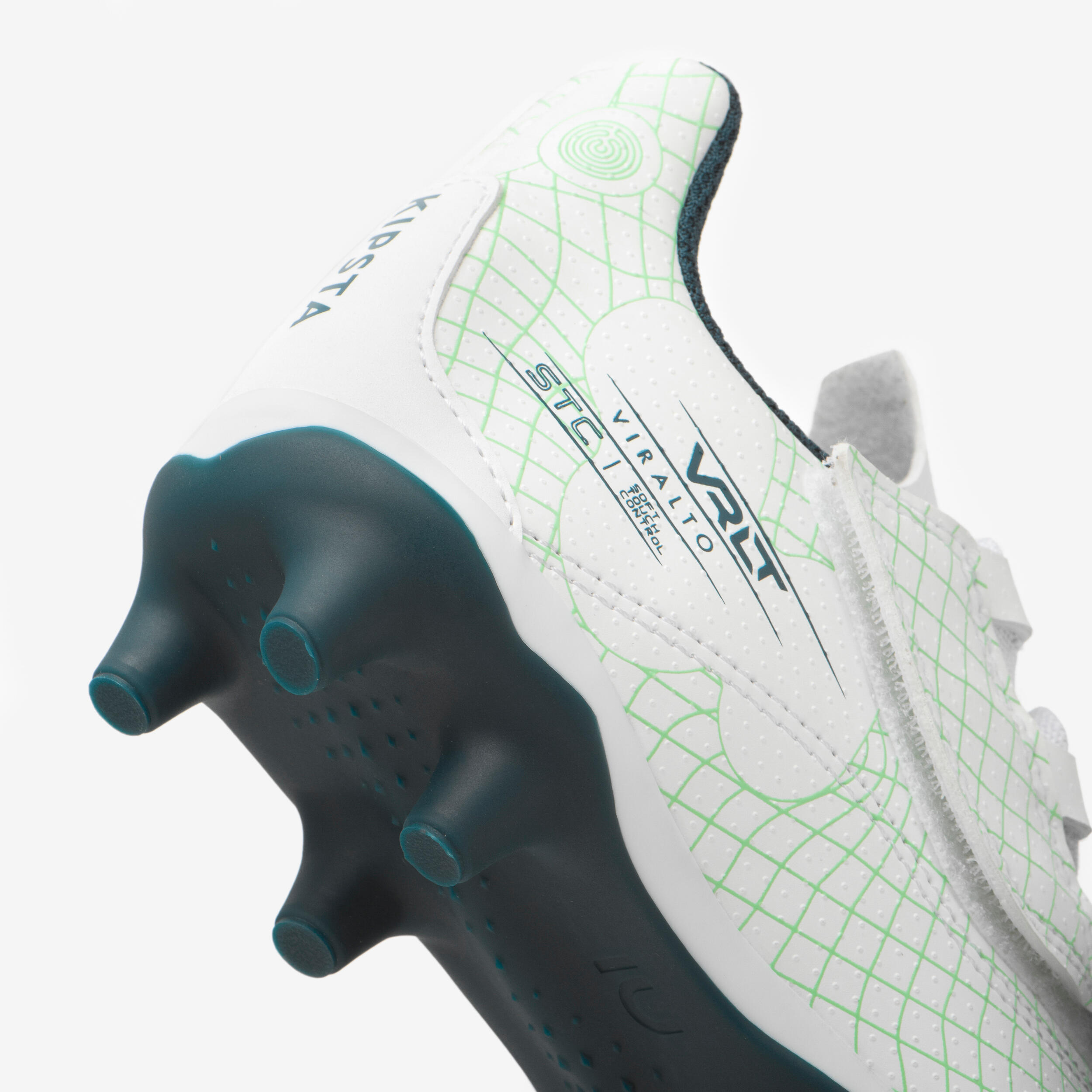 Chaussures de soccer à bande autoagrippante enfant, Viralto I Easy FG - KIPSTA