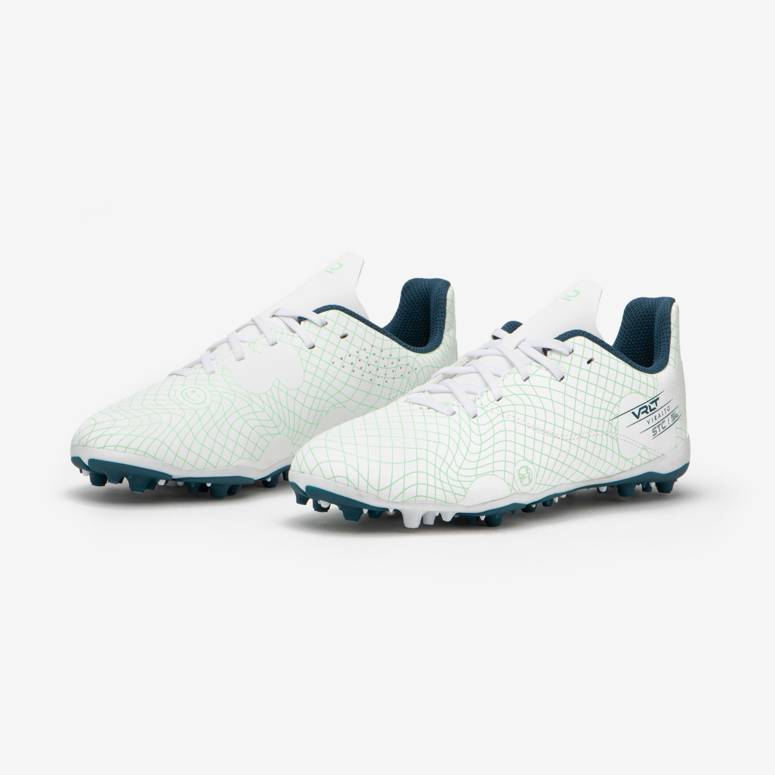 Buty do piłki nożnej dla dzieci Kipsta Viralto I MG/AG Ice Green 7/7