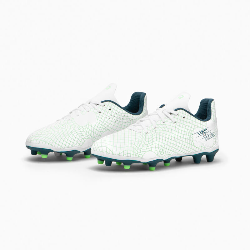 BOTAS DE FÚTBOL CON CORDONES NIÑO VIRALTO I FG ICE GREEN