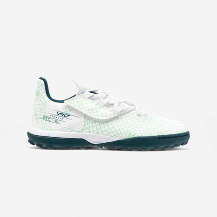 Buty do piłki nożnej dla dzieci Kipsta Viralto I Easy Turf TF na rzepy