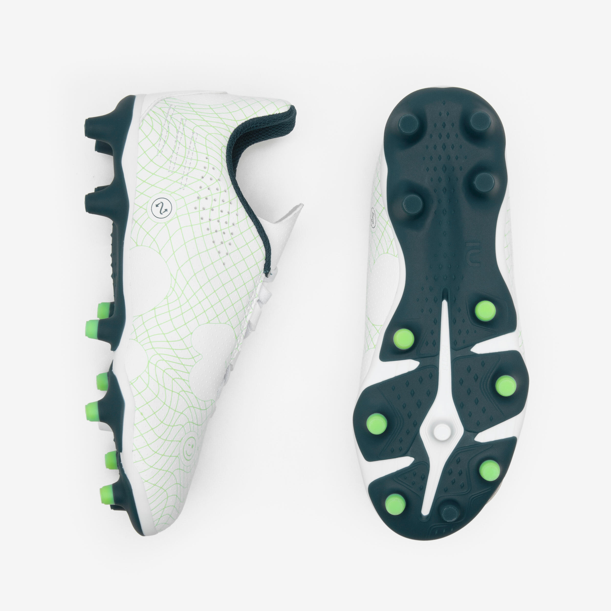 Chaussures de soccer à bande autoagrippante enfant, Viralto I Easy FG - KIPSTA