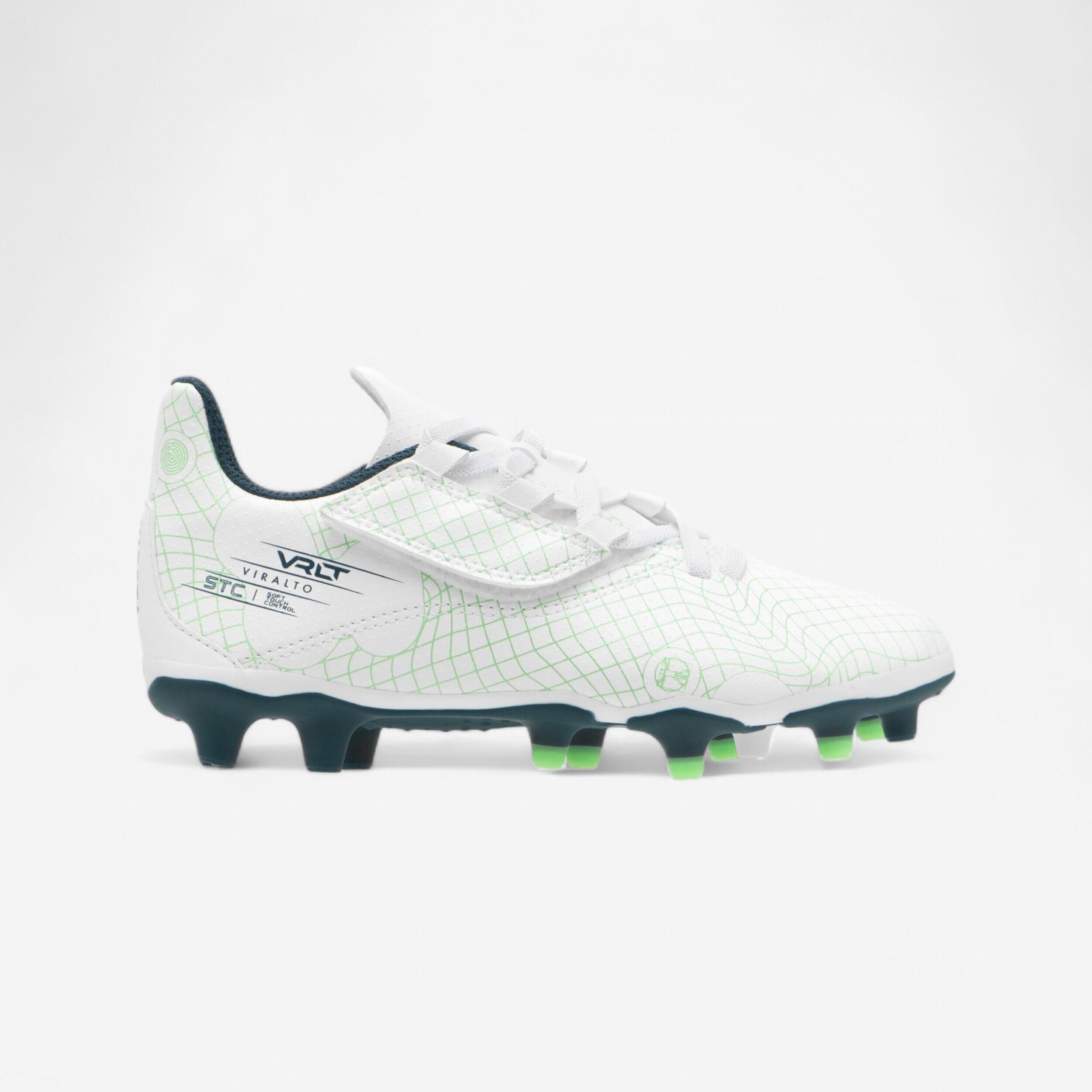 SCARPE DA CALCIO DA BAMBINO VIRALTO I EASY FG VERDE GHIACCIO