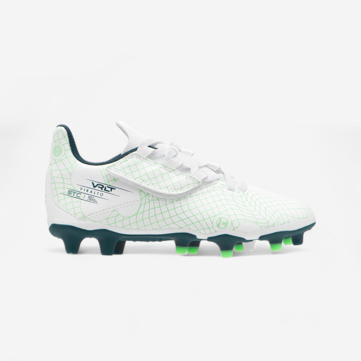 CHAUSSURES DE FOOTBALL ENFANT A SCRATCH VIRALTO I EASY FG ICE GREEN