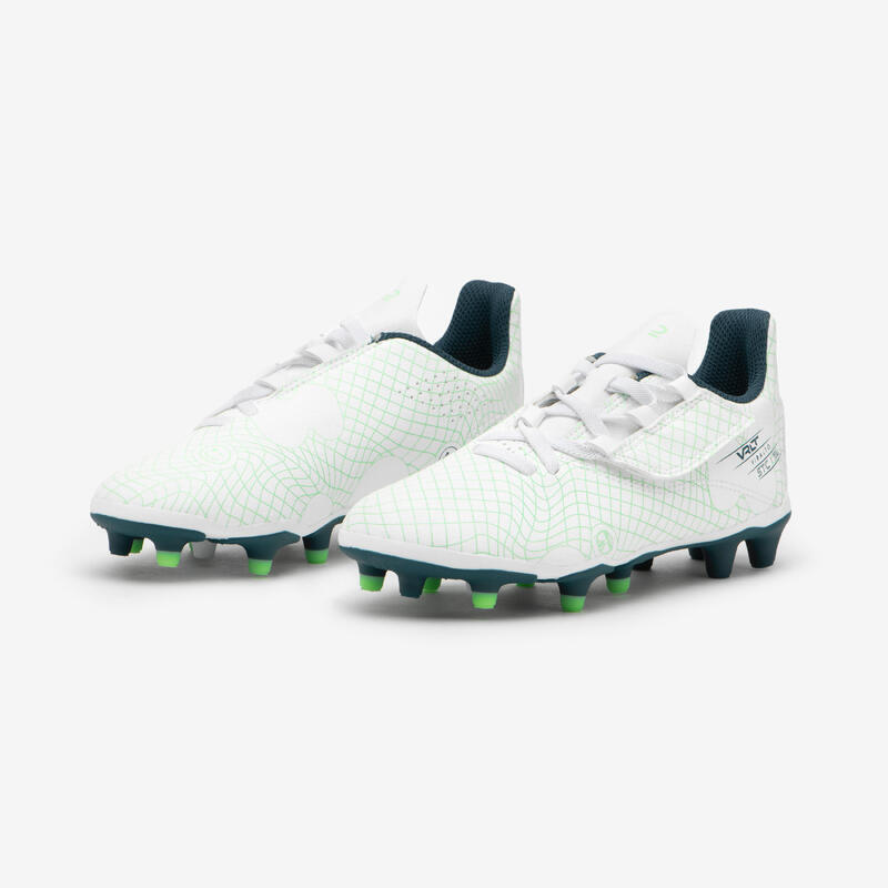 BOTAS DE FÚTBOL VELCRO NIÑO VIRALTO I EASY FG ICE GREEN