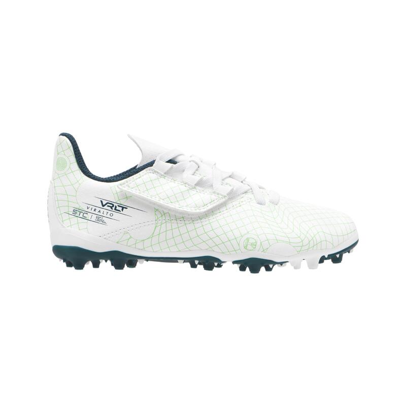 CHAUSSURES DE FOOTBALL ENFANT A SCRATCH VIRALTO I EASY MG/AG ICE GREEN