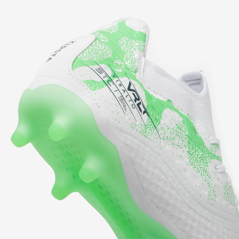 Erkek Krampon / Futbol Ayakkabısı - Beyaz Yeşil - Viralto III 3D Airmesh