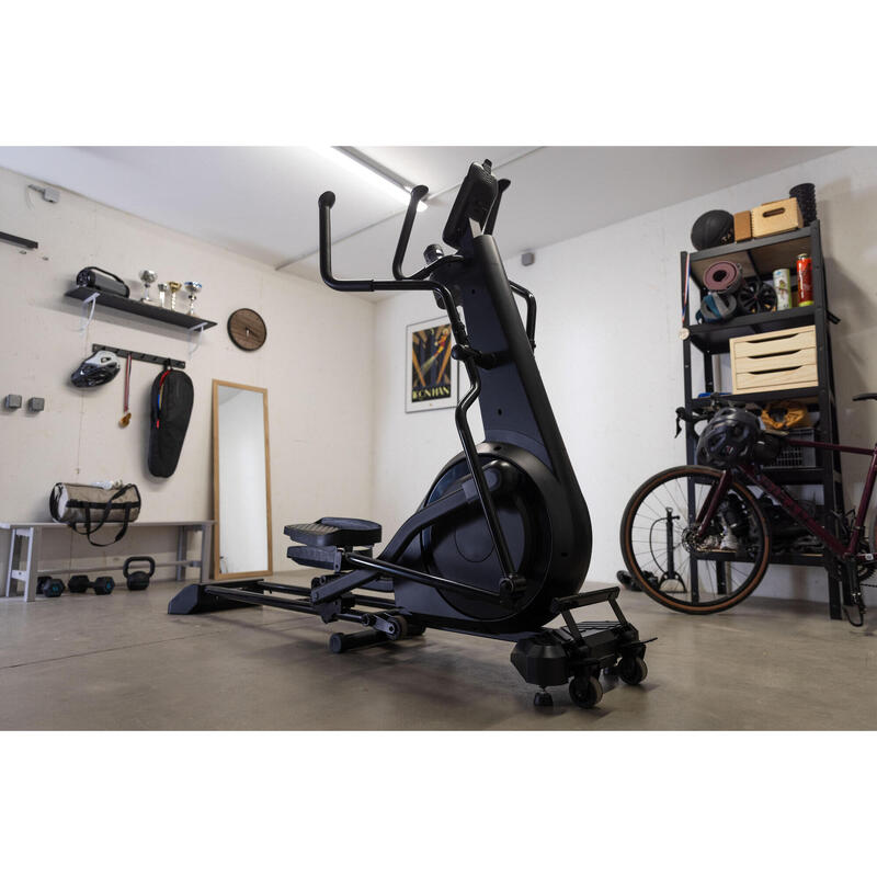 Bicicleta Elíptica Cardio Training Roda Dobrável Autoalimentada Conectada