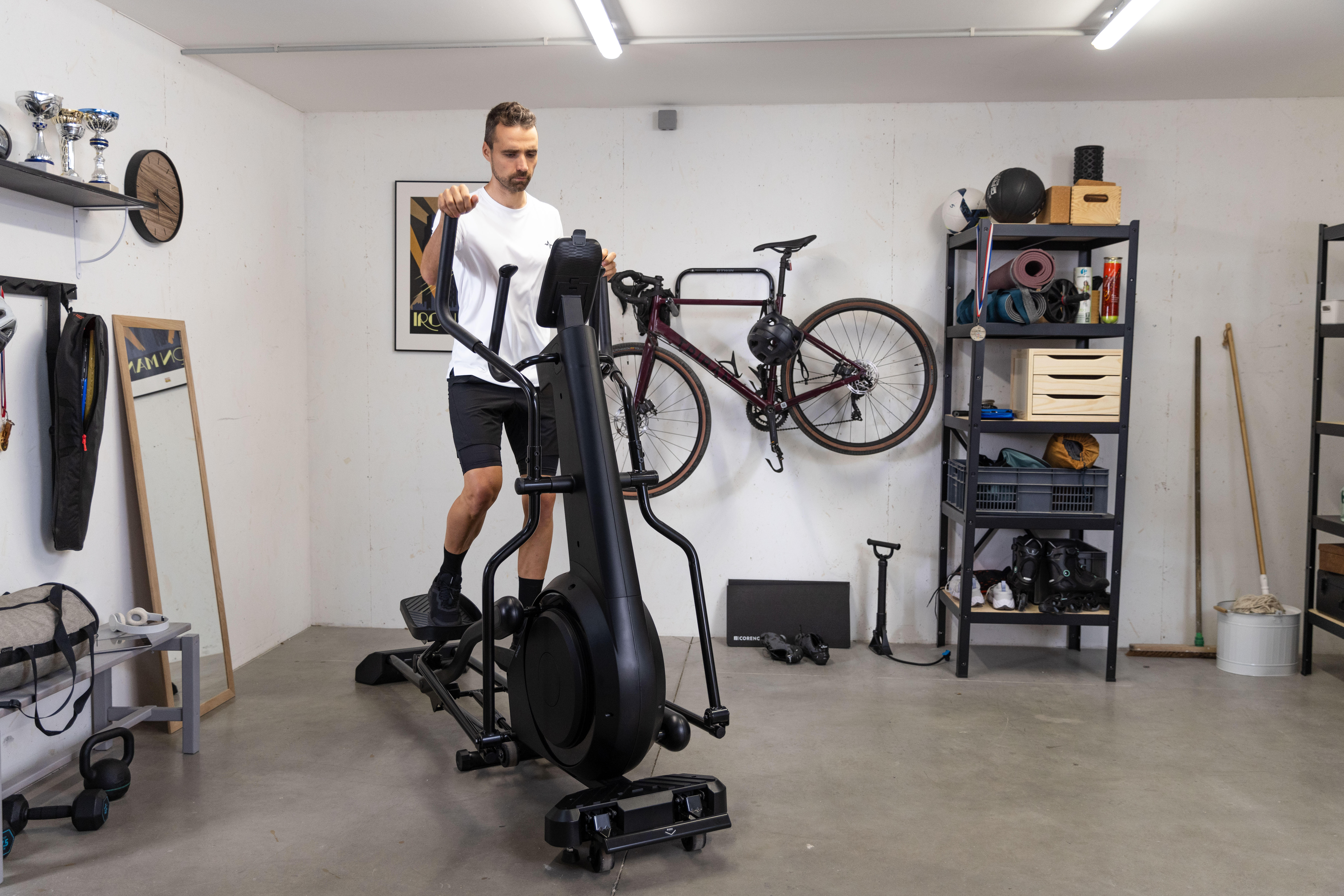 Folding exercise bike and cross trainer hotsell