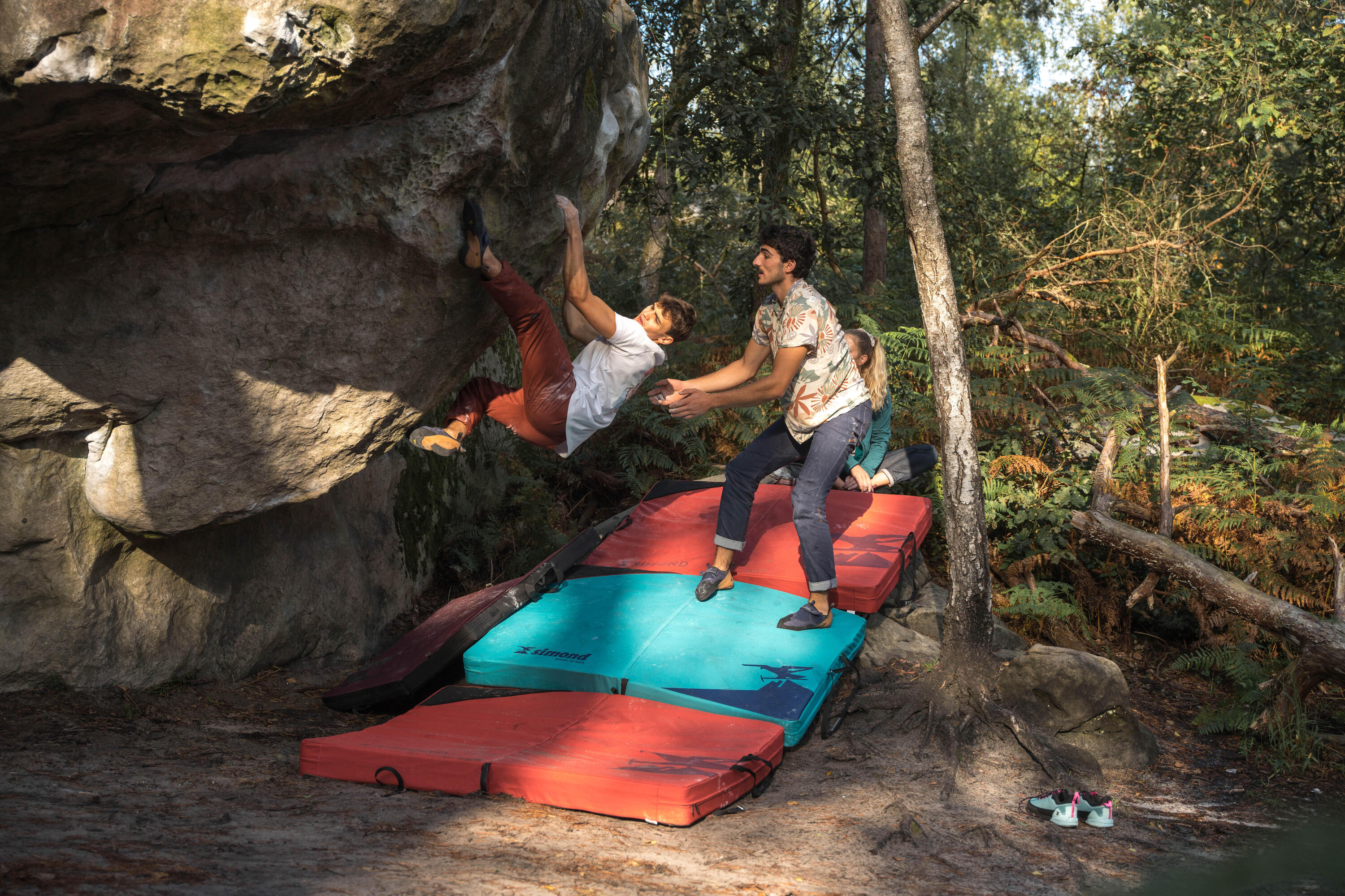 Boulder-Crashpad 1,4 m × 1,1 m – Bigblocker 2.0 rot  12/14