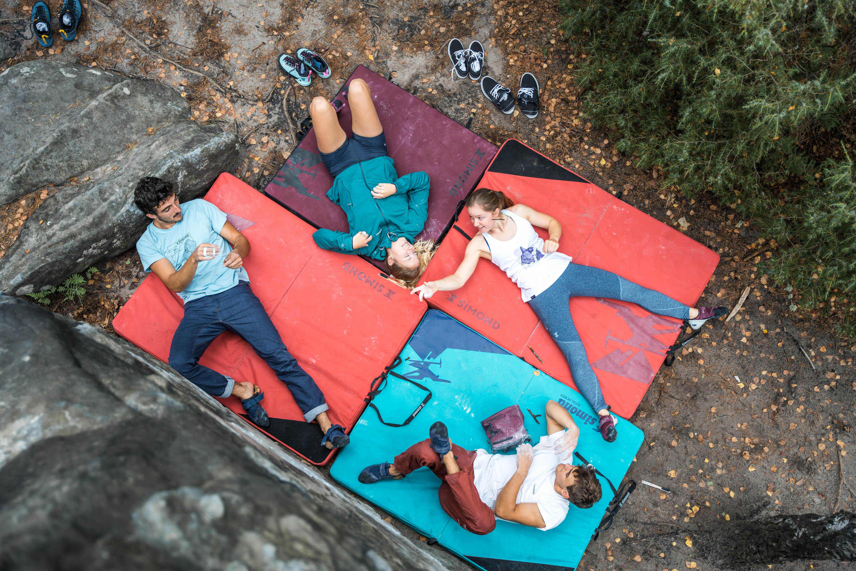 Boulder-Crashpad 1,4 m × 1,1 m – Bigblocker 2.0 rot  9/14