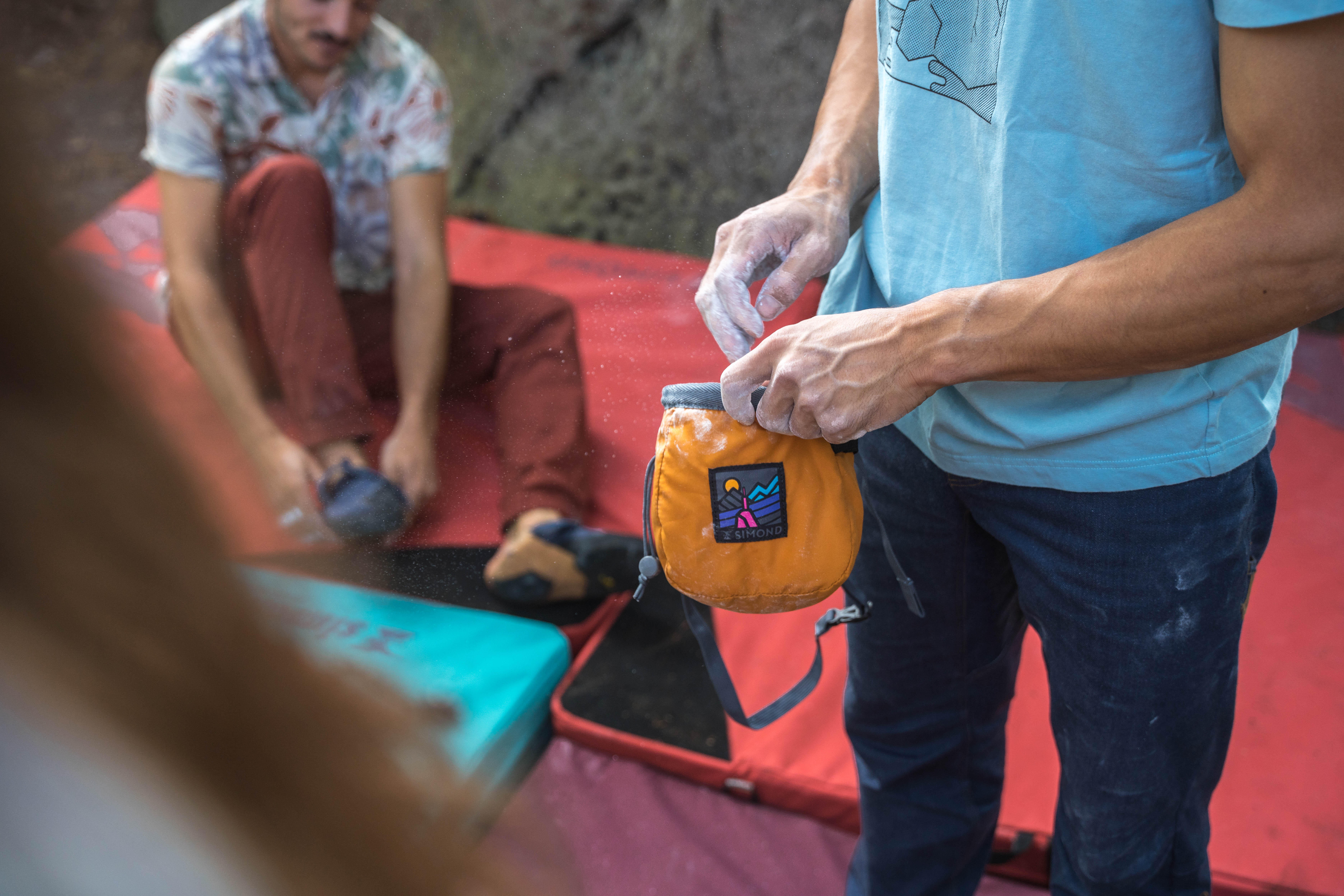 Climbing Chalk Bag - Vertika Size L Orange - SIMOND