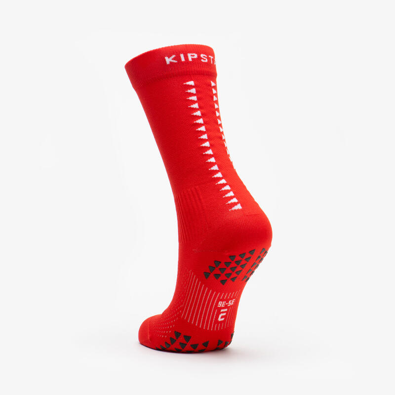 Chaussettes de football courtes adherentes viralto ii mid rouge