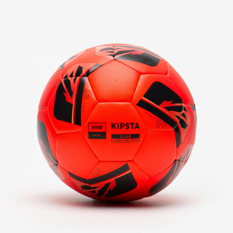 Size 4 FIFA Basic Football Club Hybrid - Red/Snow and Fog