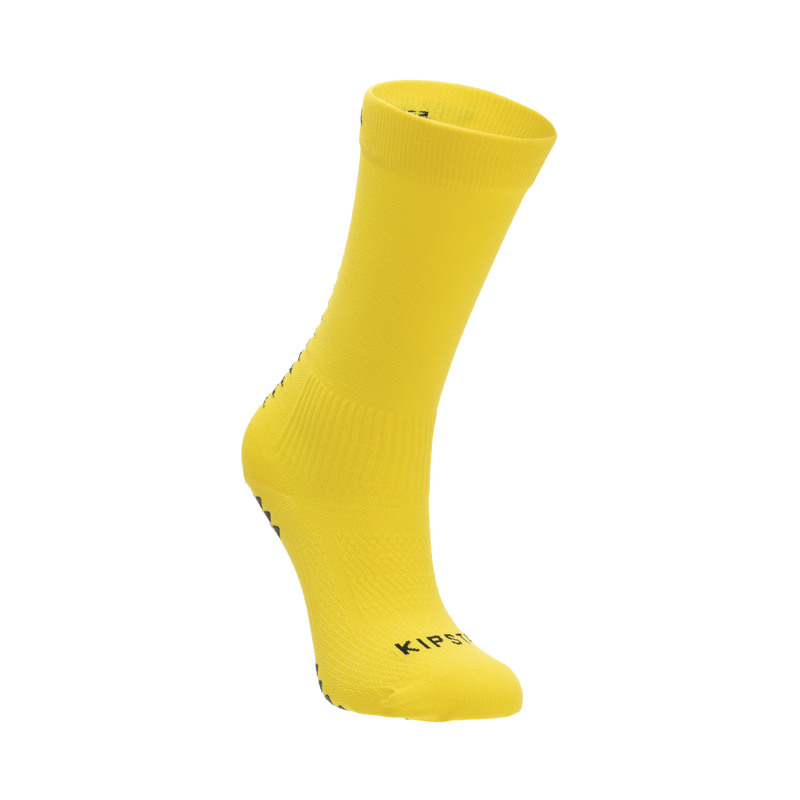 Chaussettes Anti-dérapantes Pour Le Sport Jaunes - WLF FrenchGrip