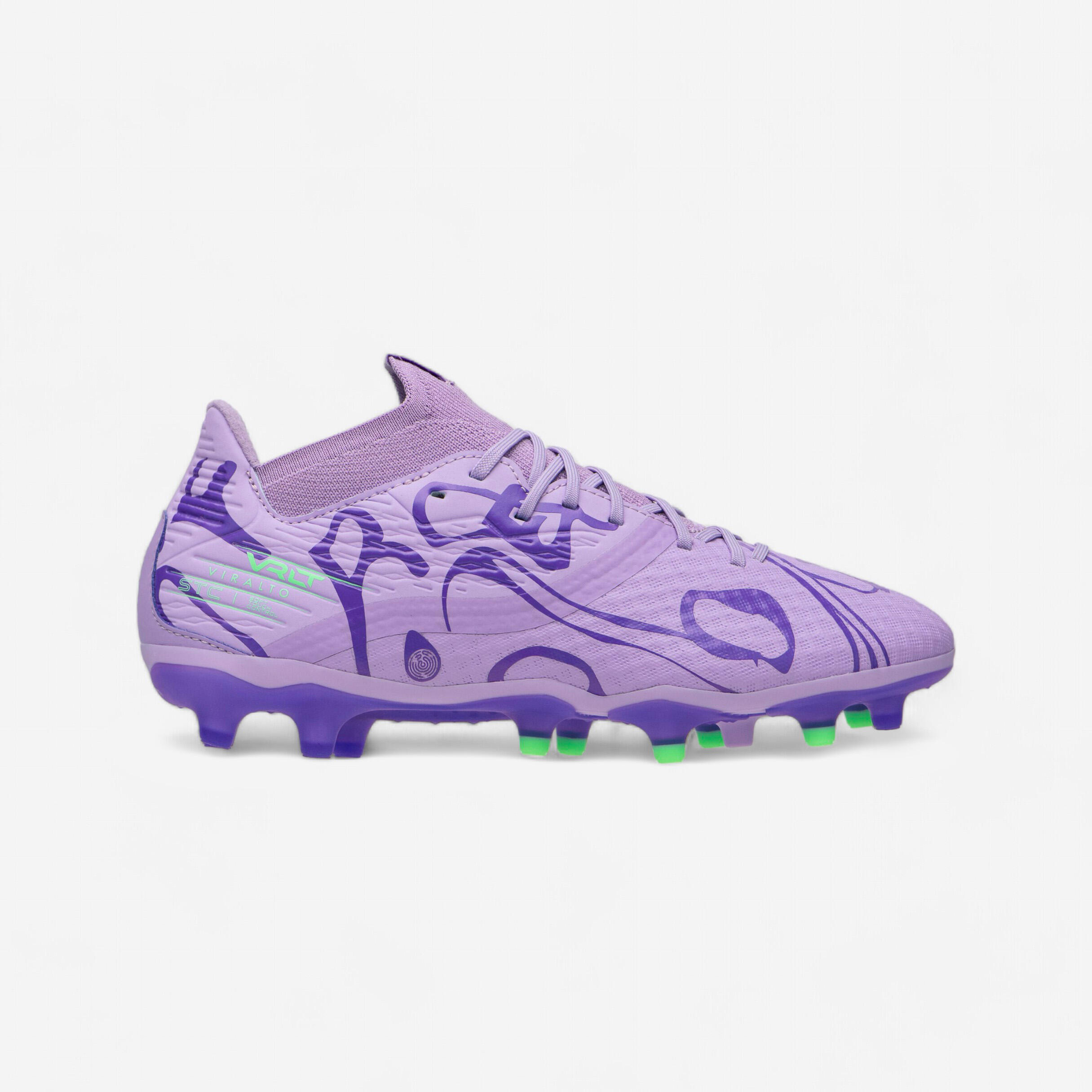 chaussures de football femme viralto iii-w fg purple rain - kipsta