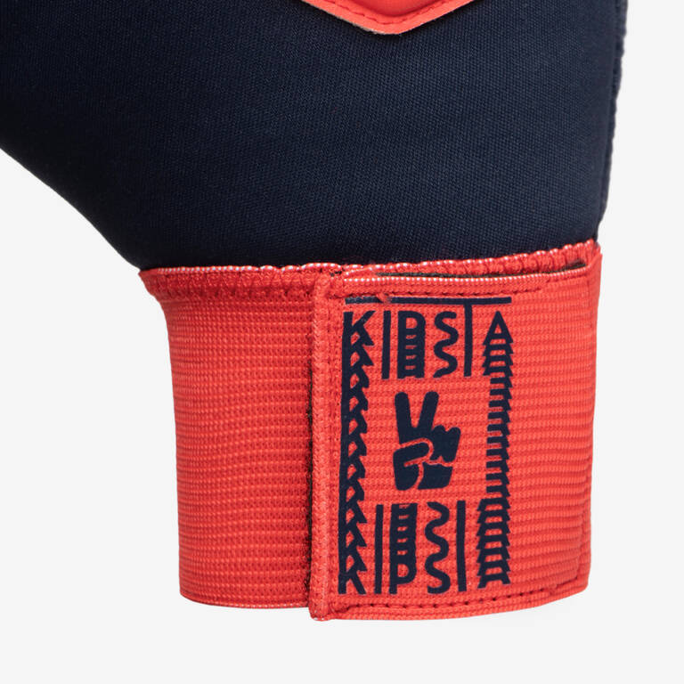 Kids' Football Goalkeeper Gloves F100 Superesist - Red/Blue