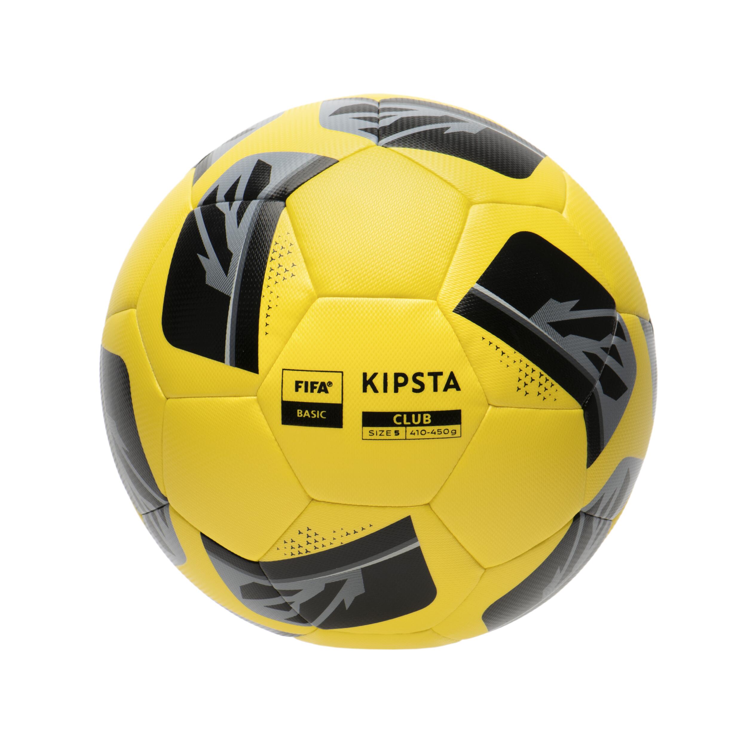 Size 5 FIFA Basic Football Club Hybrid - Yellow 1/7