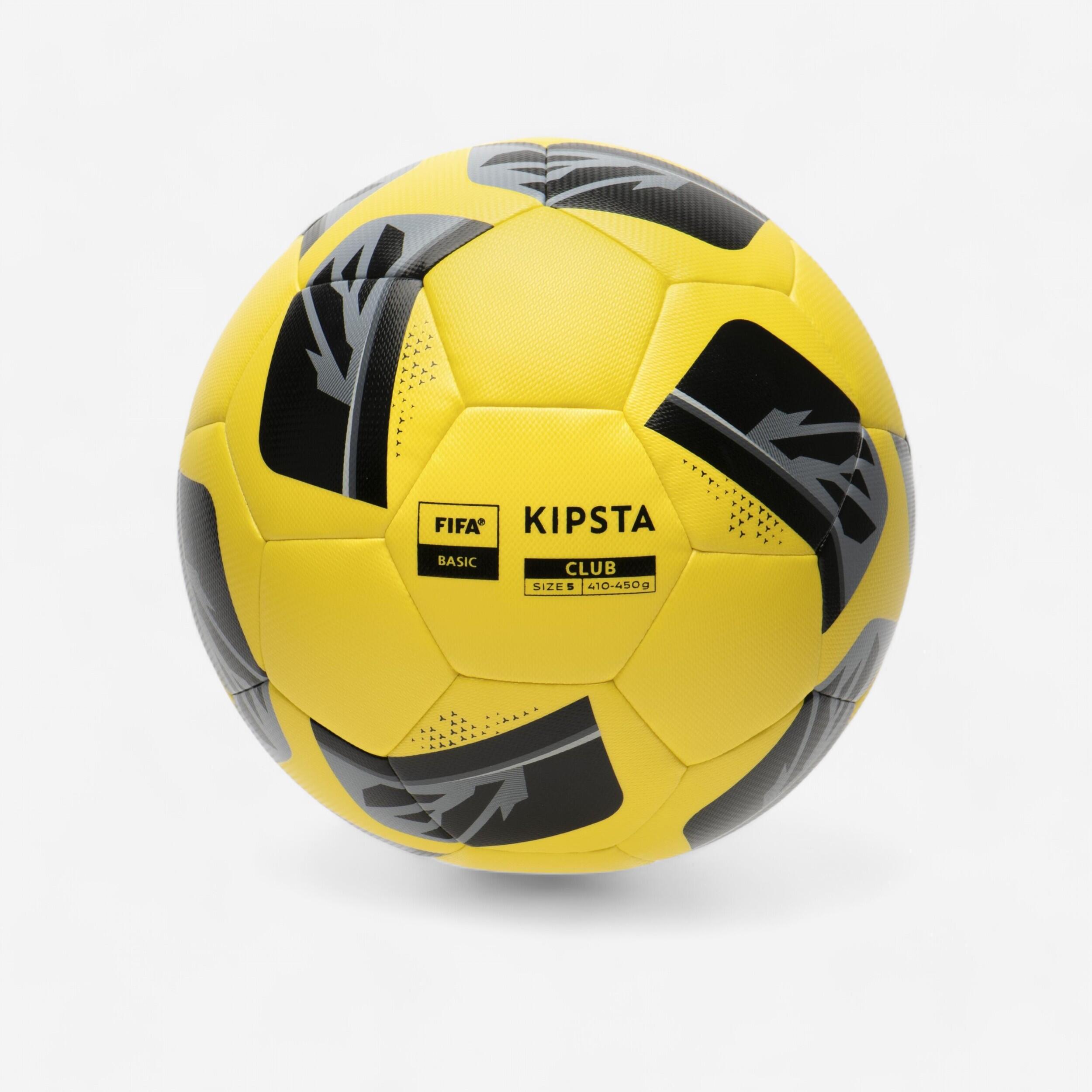 Kipsta - Ballon De Football Hybride Fifa Basic Club Ball Taille 5 Jaune - Ballon De Foot - Football / Futsal / Sepak - Jaune - 5 - Decathlon