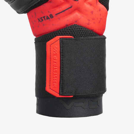 Adult Football Goalkeeper Gloves F900 Viralto - Black/Red