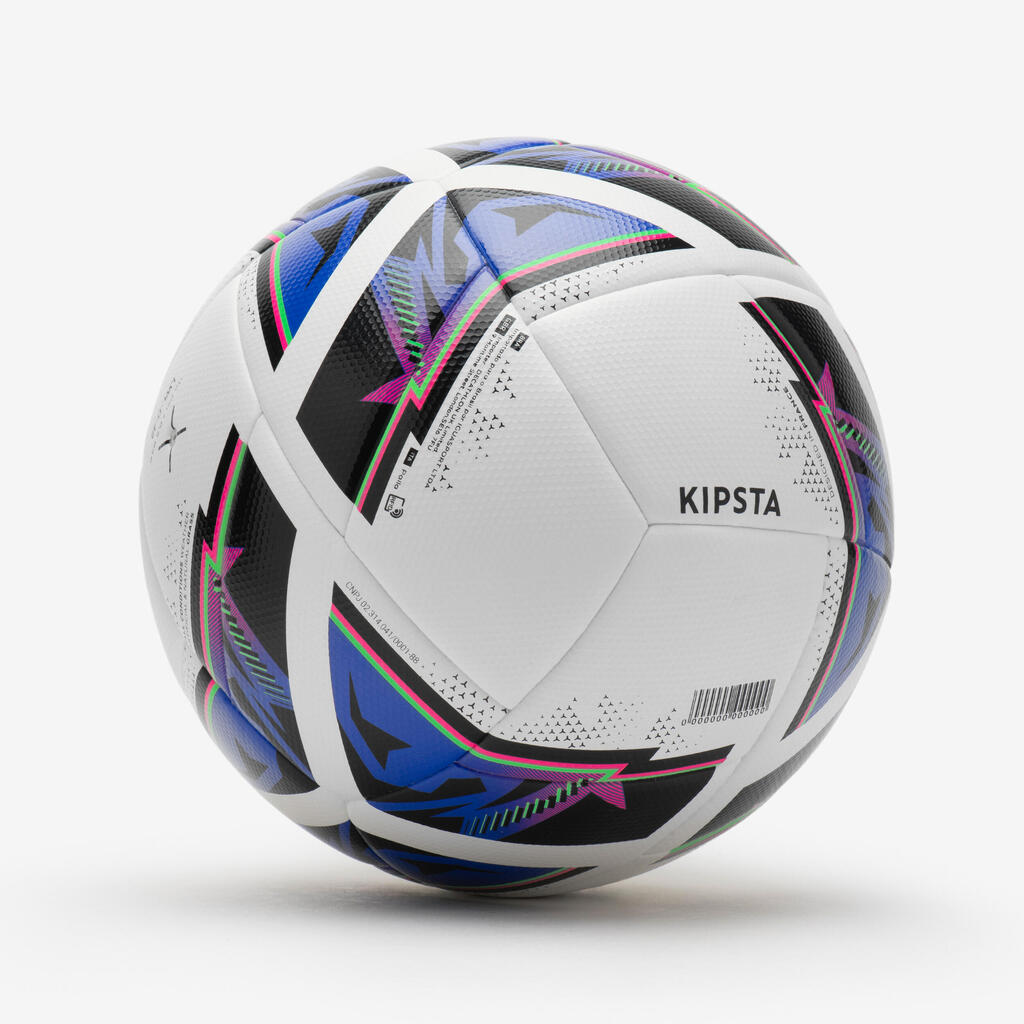 5. izmēra FIFA kvalitātes futbola bumba Hybrid 2 Match Ball, balta