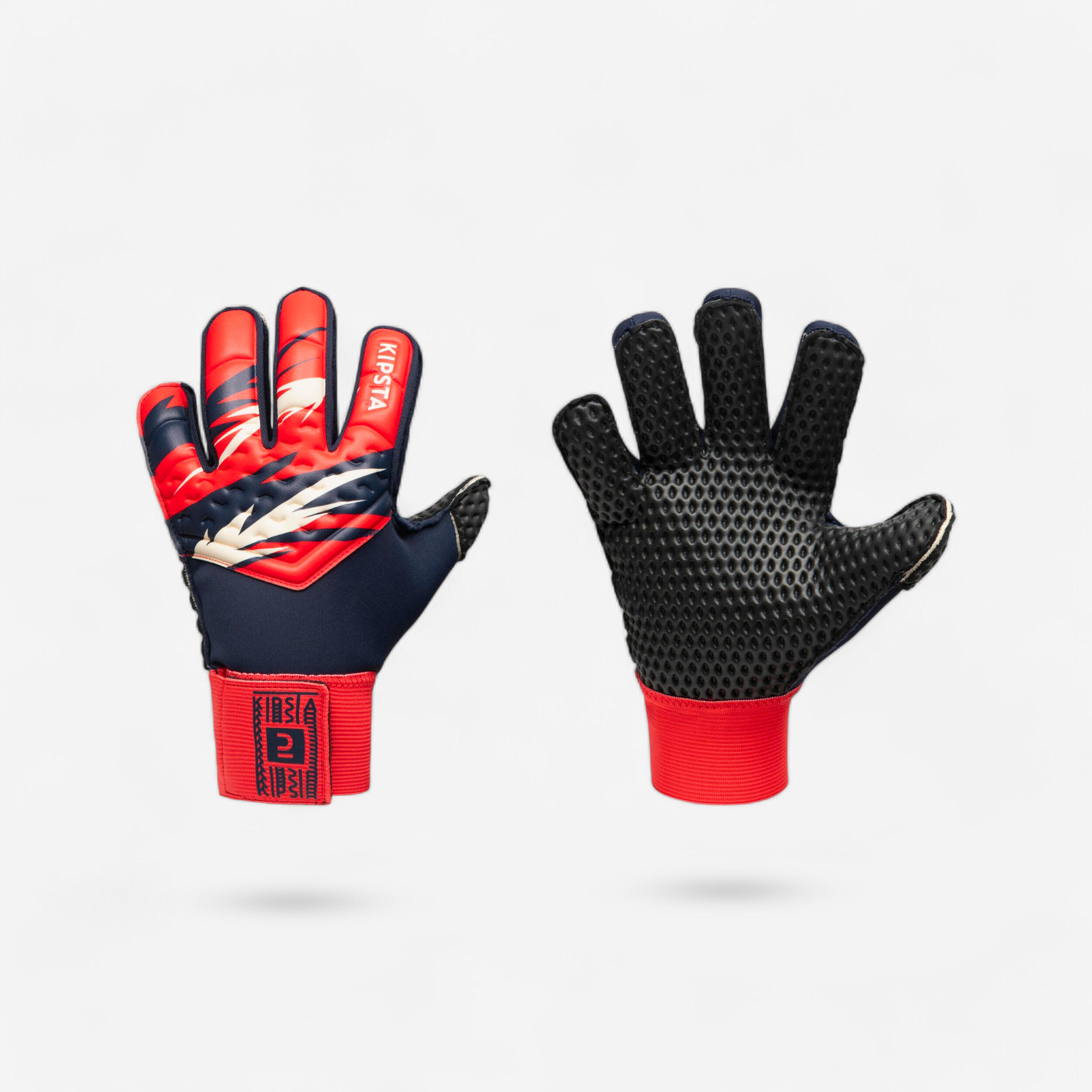 Luvas de guarda-redes futebol criança f100 superesist vermelho/azul