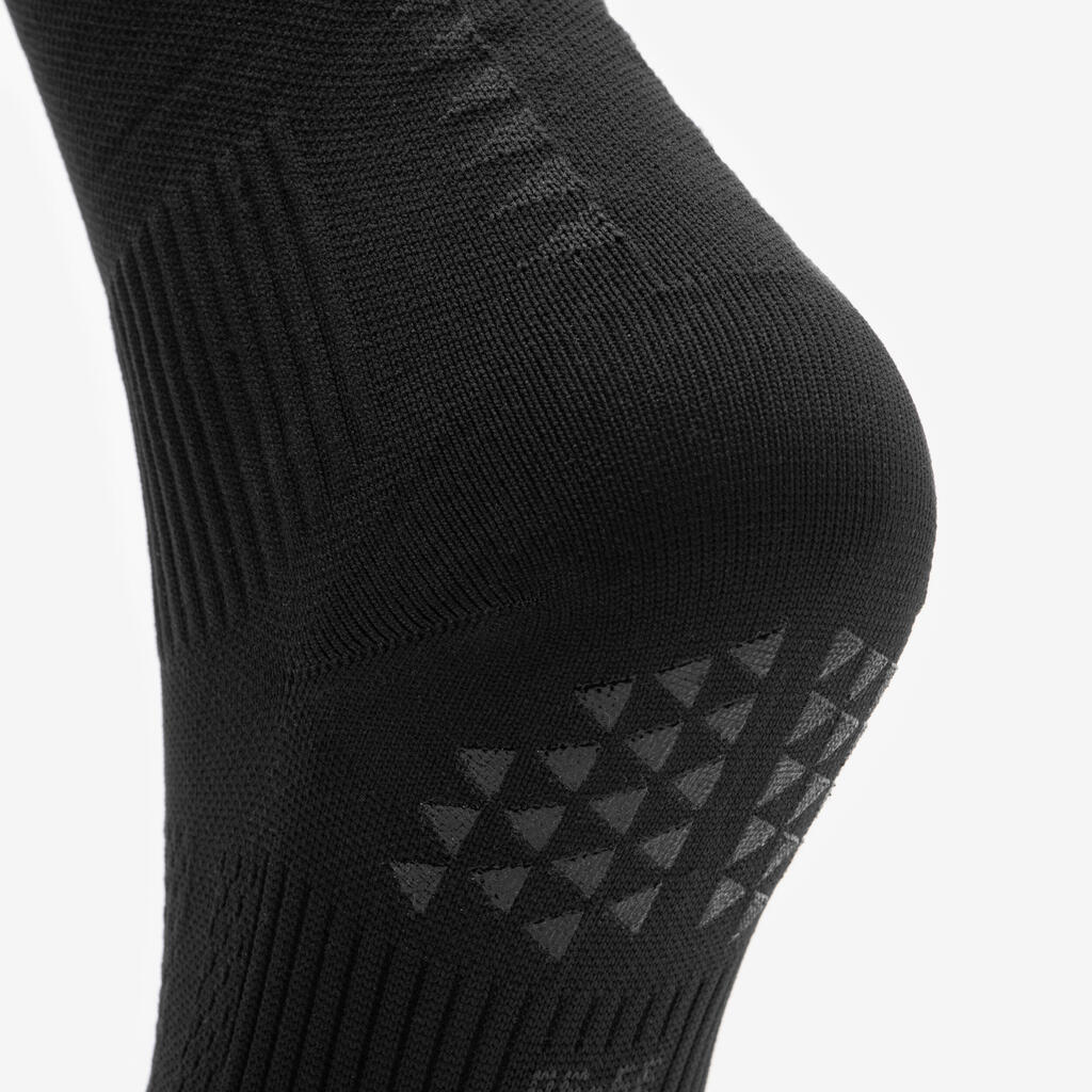 CHAUSSETTES DE FOOTBALL COURTES ADHERENTES VIRALTO II MiD NOIR