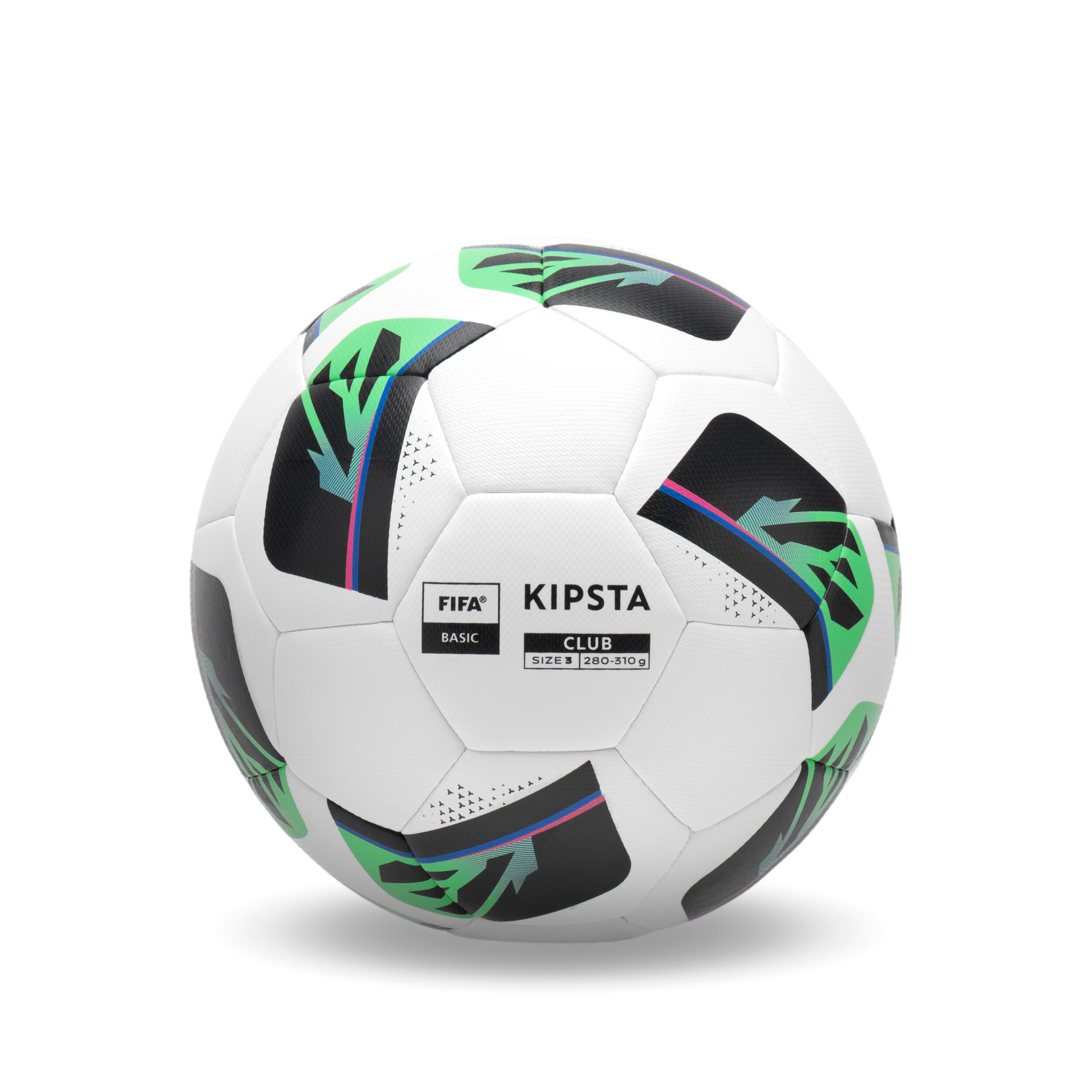 Size 3 Football Club Hybrid - White 1/8