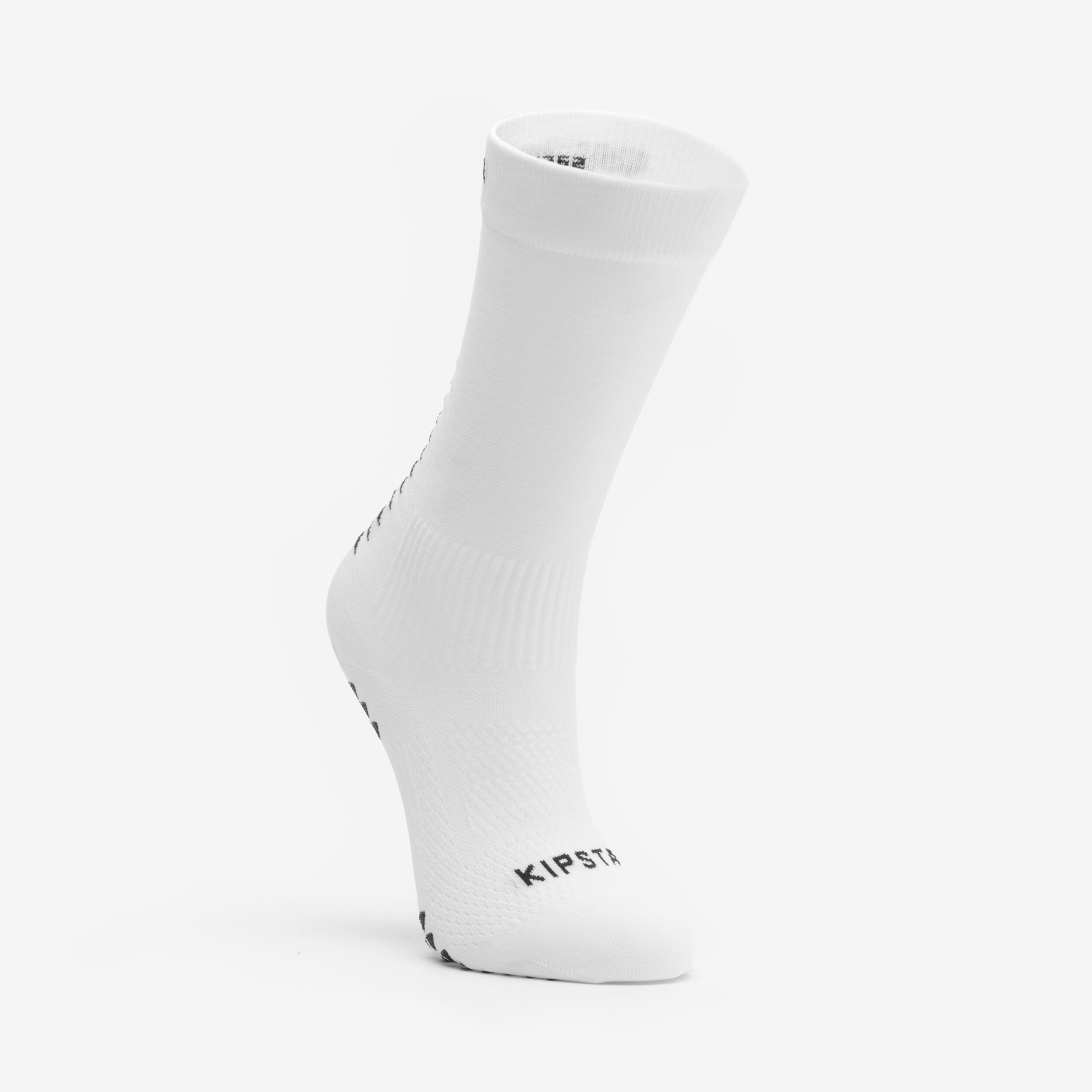 Short Grippy Football Socks Viralto MiD - White
