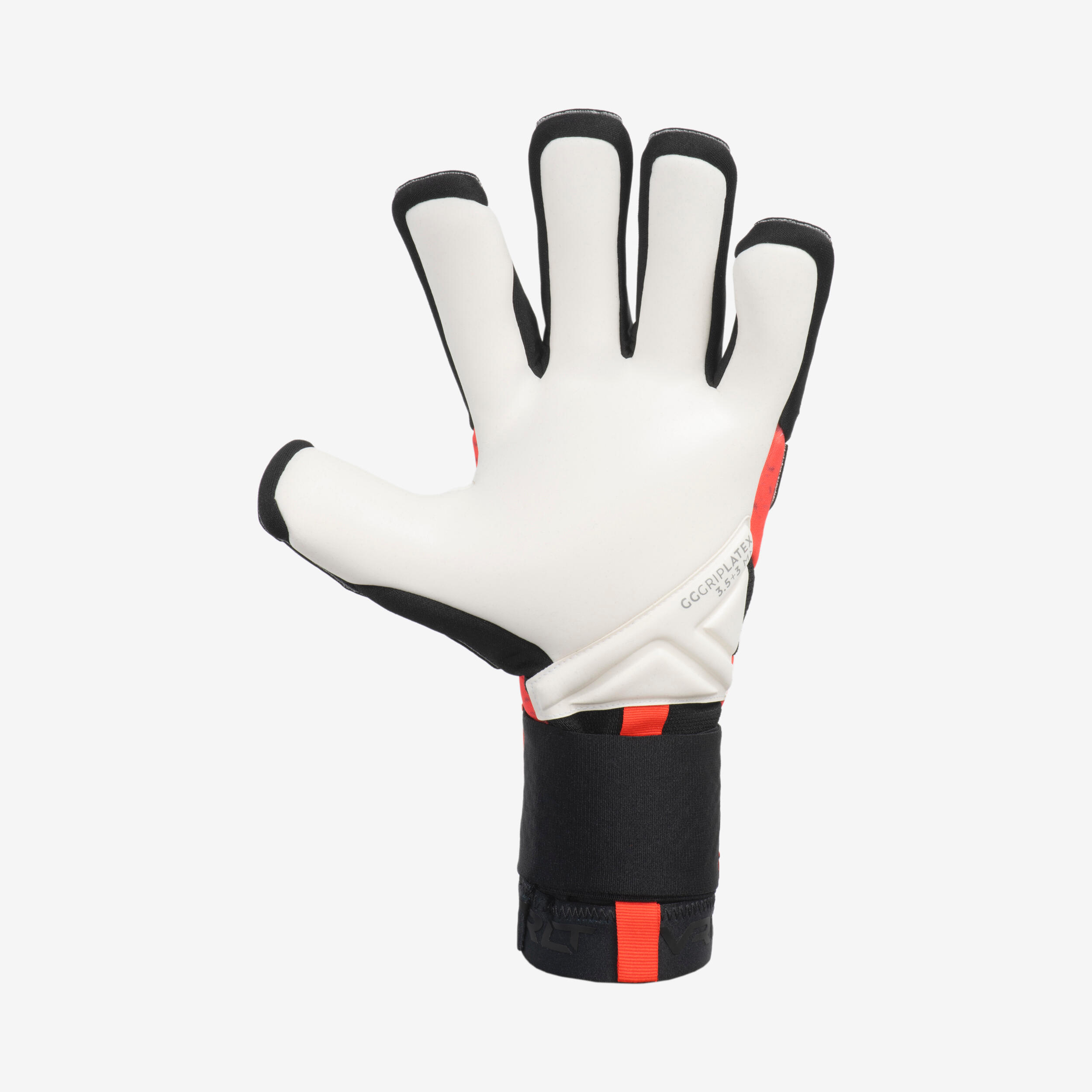Adult Football Goalkeeper Gloves F900 Viralto - Black/Red 4/7