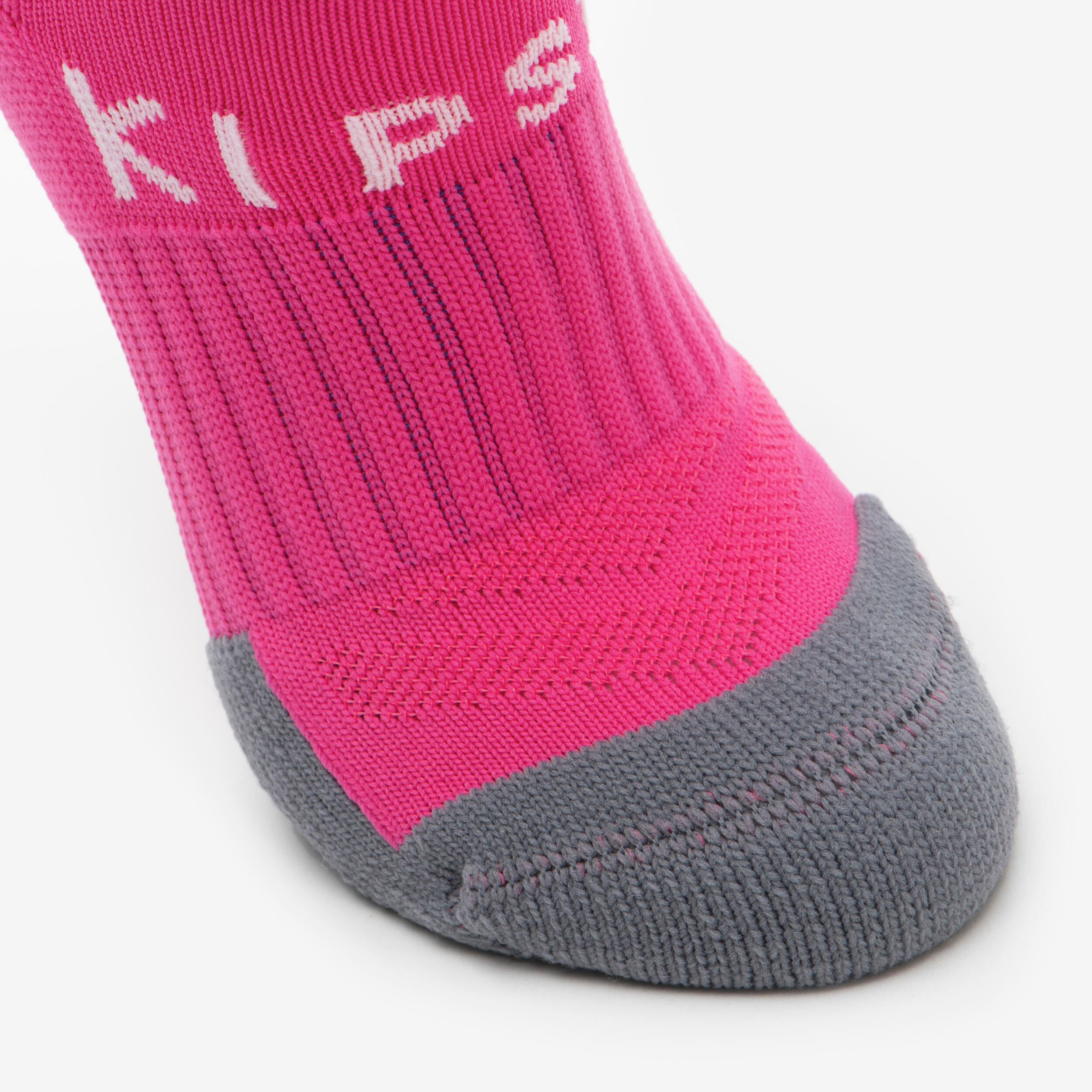 Kids Football Socks Viralto Blue Pink KIPSTA Decathlon kids-football-socks-viralto-blue-pink-kipsta-decathlon