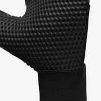 Adult Football Goalkeeper Gloves F100 Superresist - Black/Grey