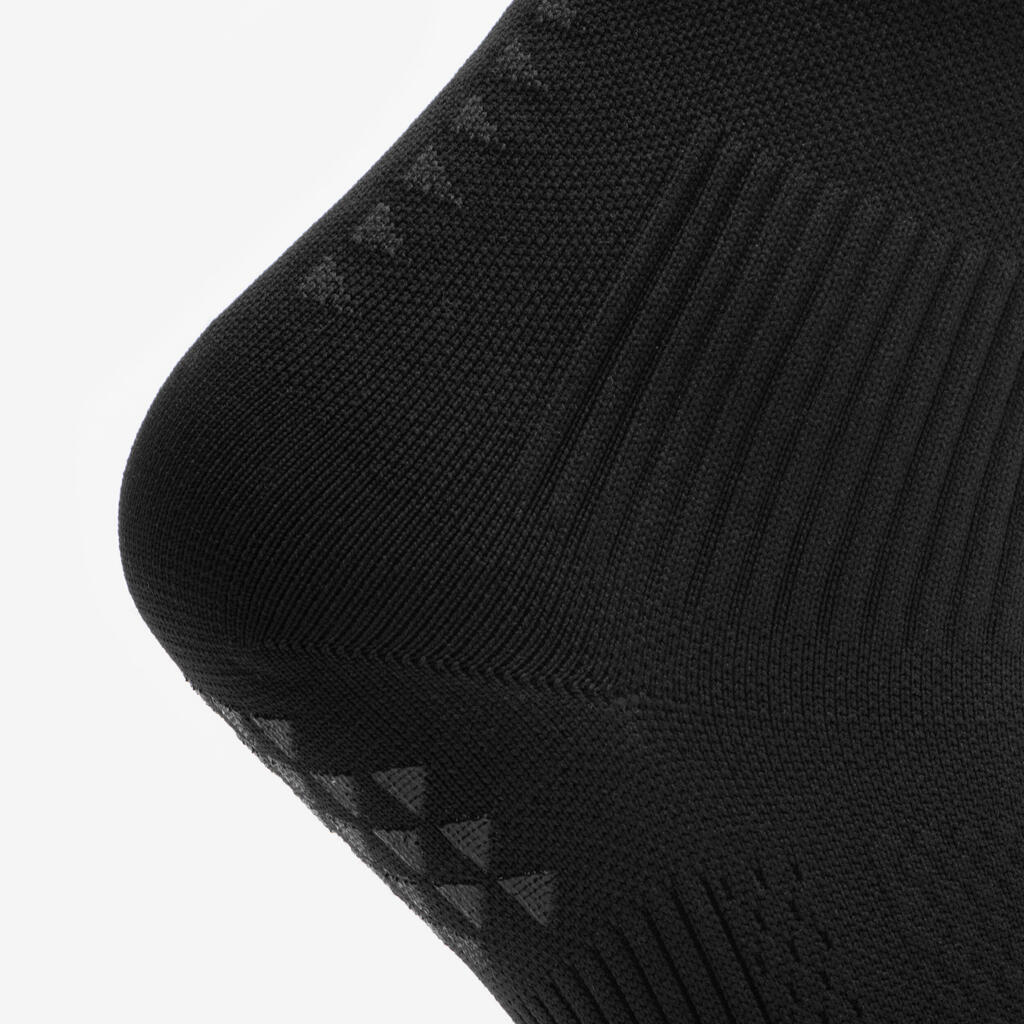 CHAUSSETTES DE FOOTBALL COURTES ADHERENTES VIRALTO II MiD NOIR
