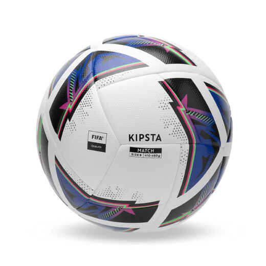 
      Balón de futbol de partido talla 5 blanco Híbrido 2 FIFA Quality
  