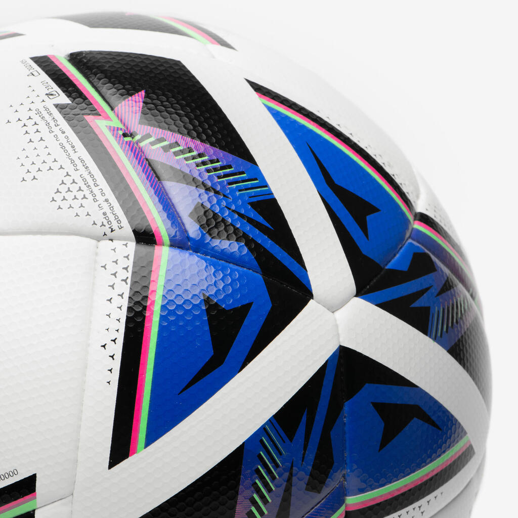 4. izmēra FIFA kvalitātes futbola bumba Hybrid 2 Match Ball, balta