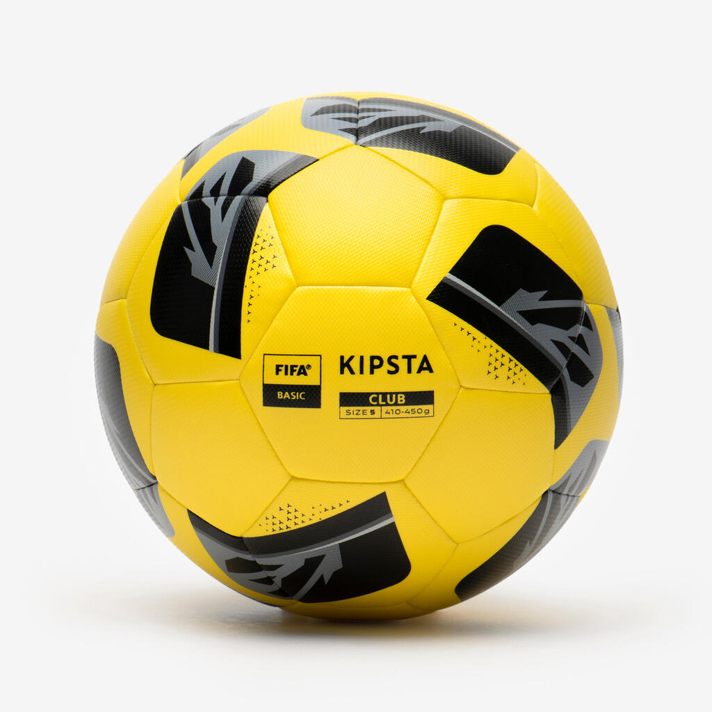 BALÓN DE FÚTBOL HÍBRIDO FIFA BASIC CLUB BALL TALLA 5 AMARILLO